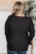 Already Impressed Knit Top- Black