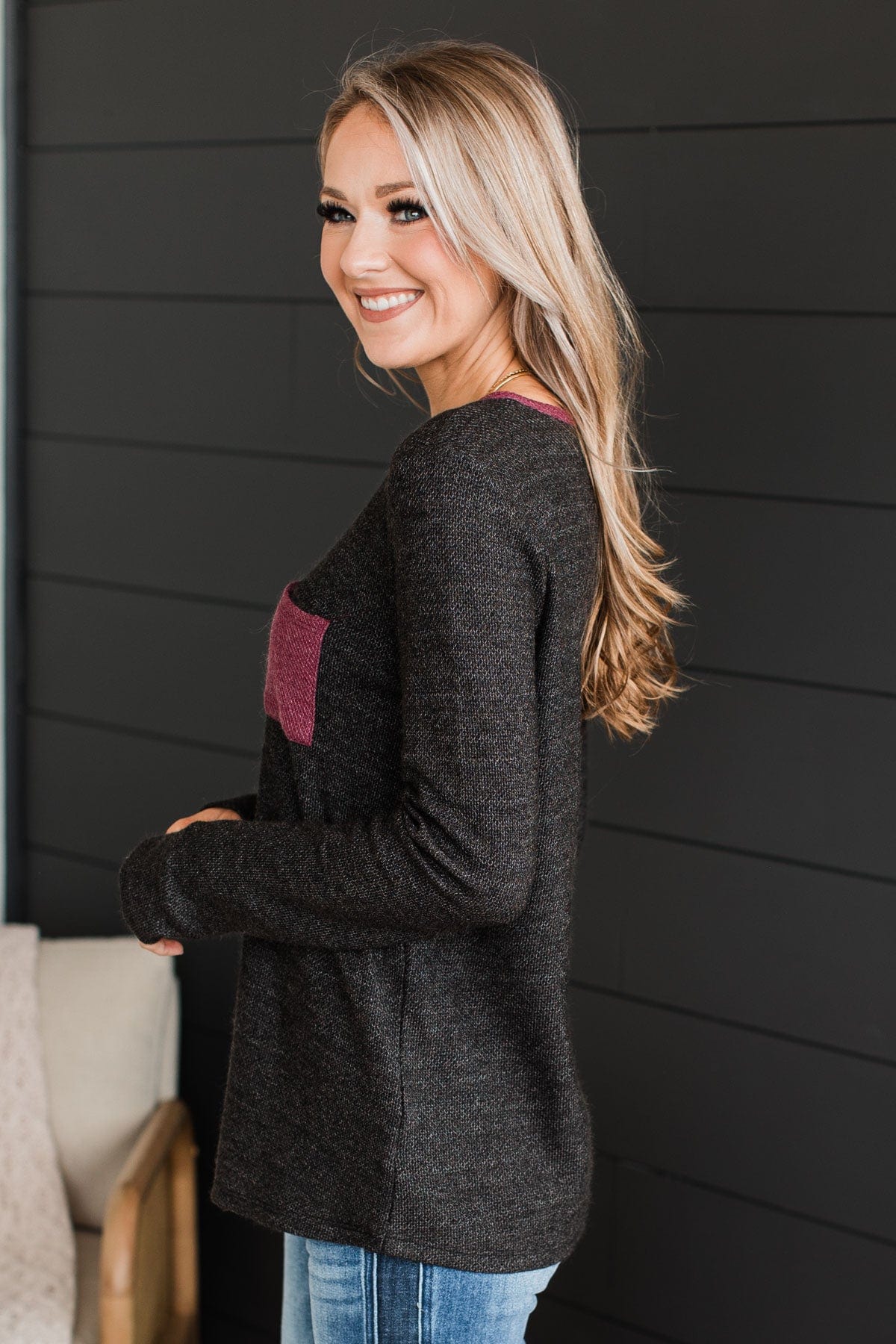 Already Impressed Knit Top- Black