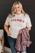 "Merry" Graphic Tee- Cream