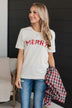 "Merry" Graphic Tee- Cream