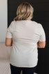 Fall Into You Graphic Tee- Light Taupe