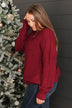 Captivating In Color Knit Sweater- Deep Red