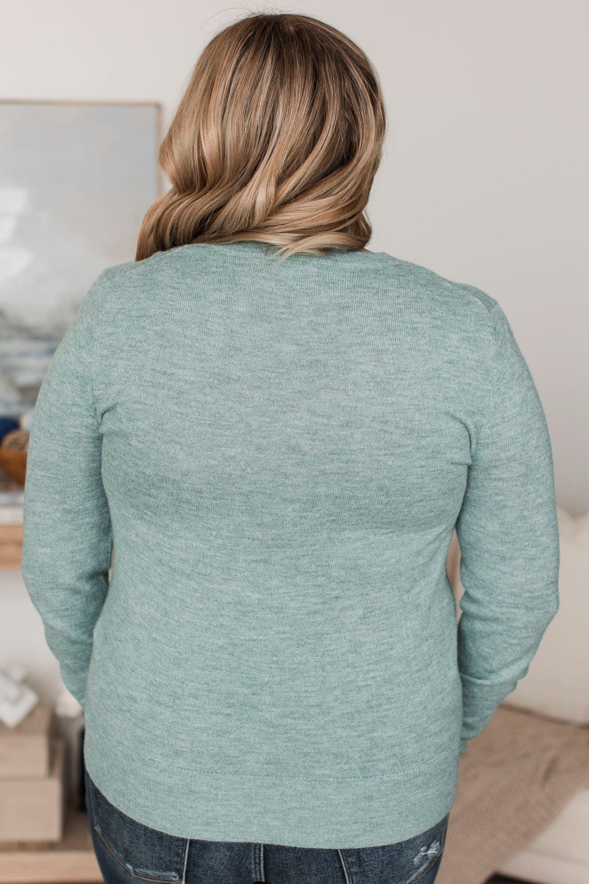 Easy To Remember Lightweight Sweater- Sage