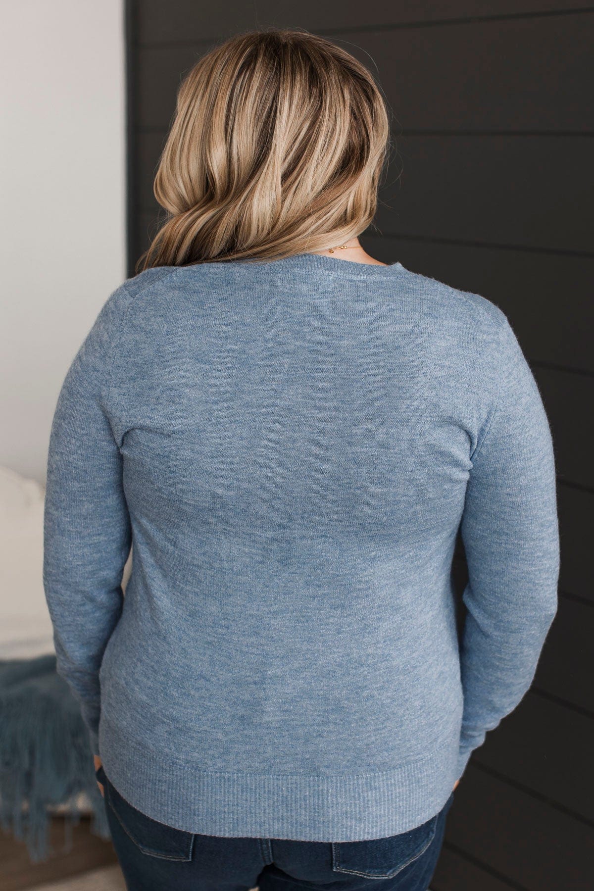 Easy To Remember Lightweight Sweater- Blue
