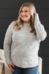 Always A Favorite Pointelle Sweater- Heather Grey