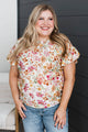 Phenomenal Feelings Floral Top- Ivory & Peach