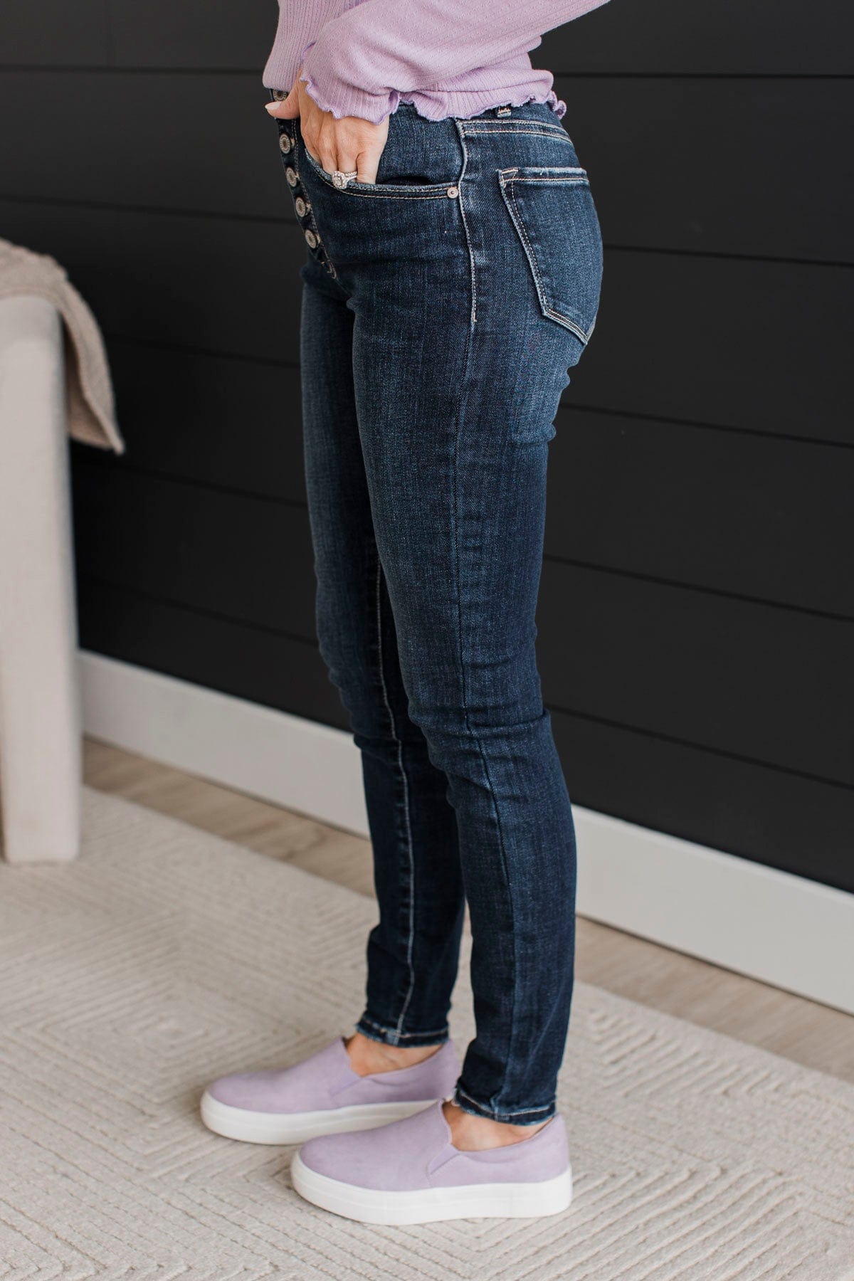 KanCan High-Rise Skinny Jeans- Mallory Wash