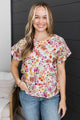 Phenomenal Feelings Floral Top- Ivory & Mauve