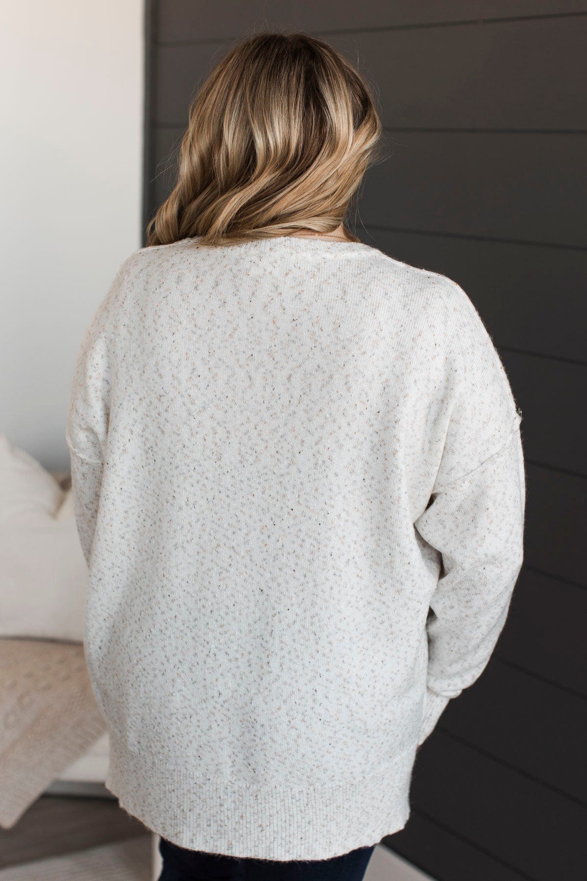Stay Magical Sprinkle Knit Sweater- Ivory