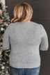 As It Happens V-Neck Sweater- Heather Grey