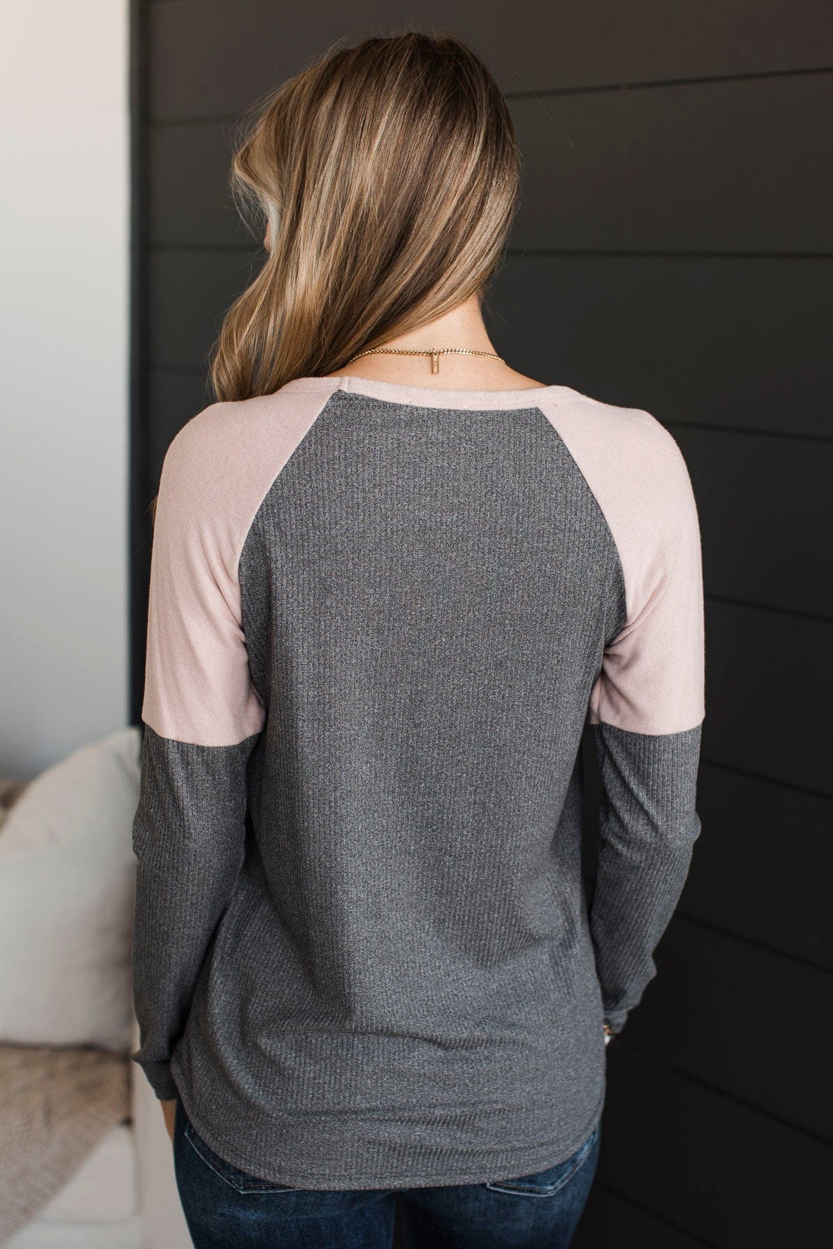 Dalia colorblock brushed knit top hot sale
