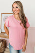 Days Spent With You Knit Top- Pink