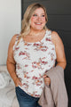 Arms Around Me Floral Tank Top- Ivory