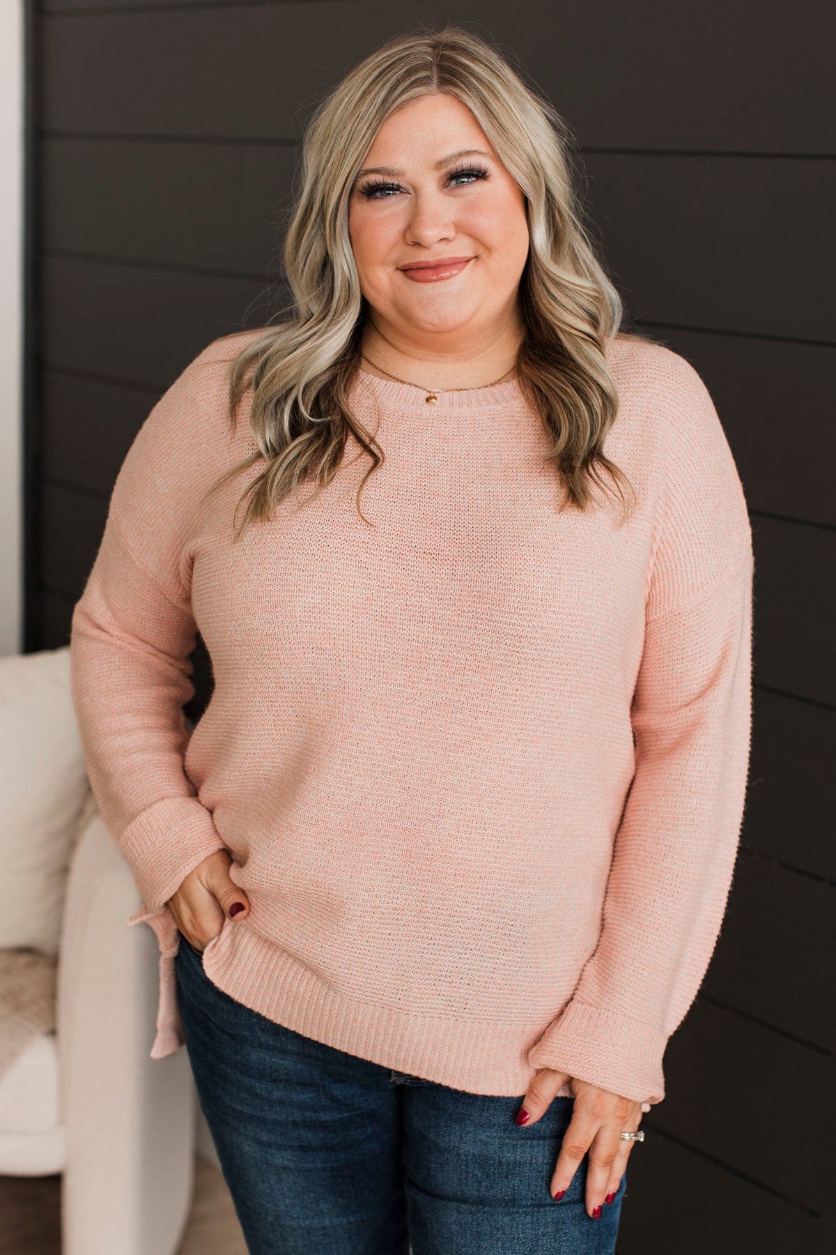 Leah Double V Light Knit Leah Double V Light Knit