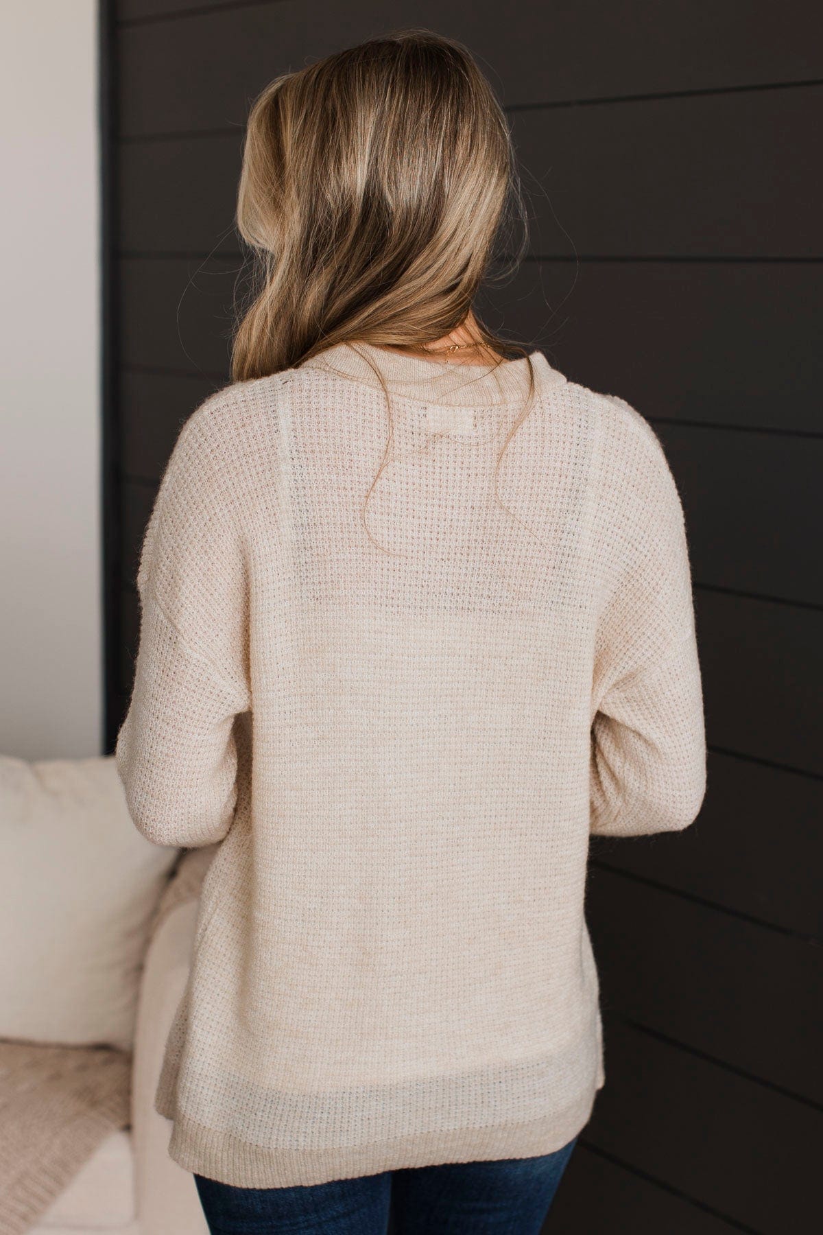 Perfectly Matched Knit Sweater- Oatmeal