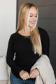 Always Enough For Me Ruched Top- Black