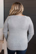 Whatever You Want Knit Sweater- Grey