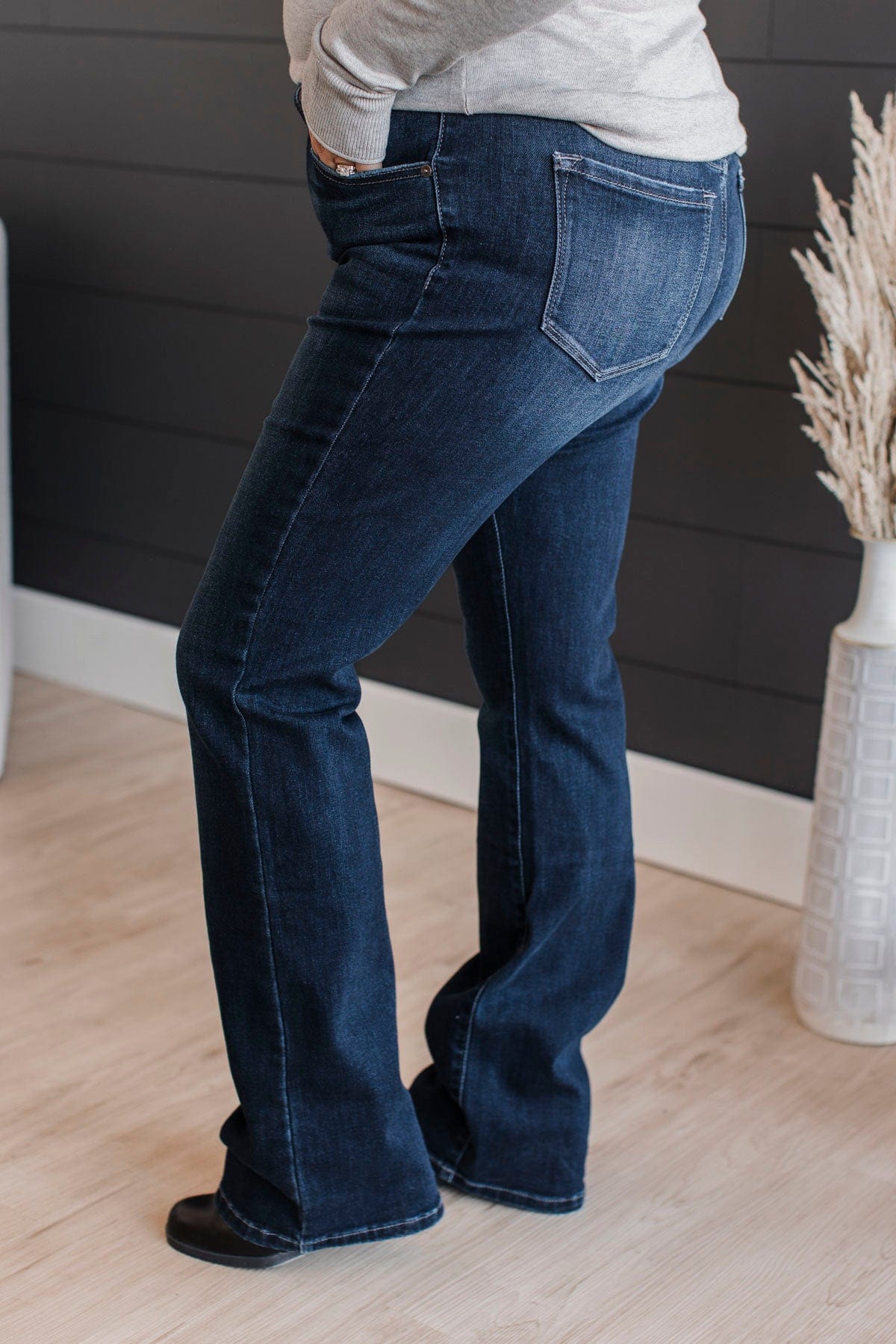 KanCan Skinny Bootcut Jeans Dark Lauren Wash The Pulse Boutique
