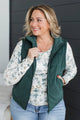 Stunning Views Puffer Vest- Hunter Green