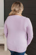 Madly In Love V-Neck Sweater- Lavender