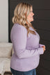 Lost In Your Love Knit Sweater- Lilac