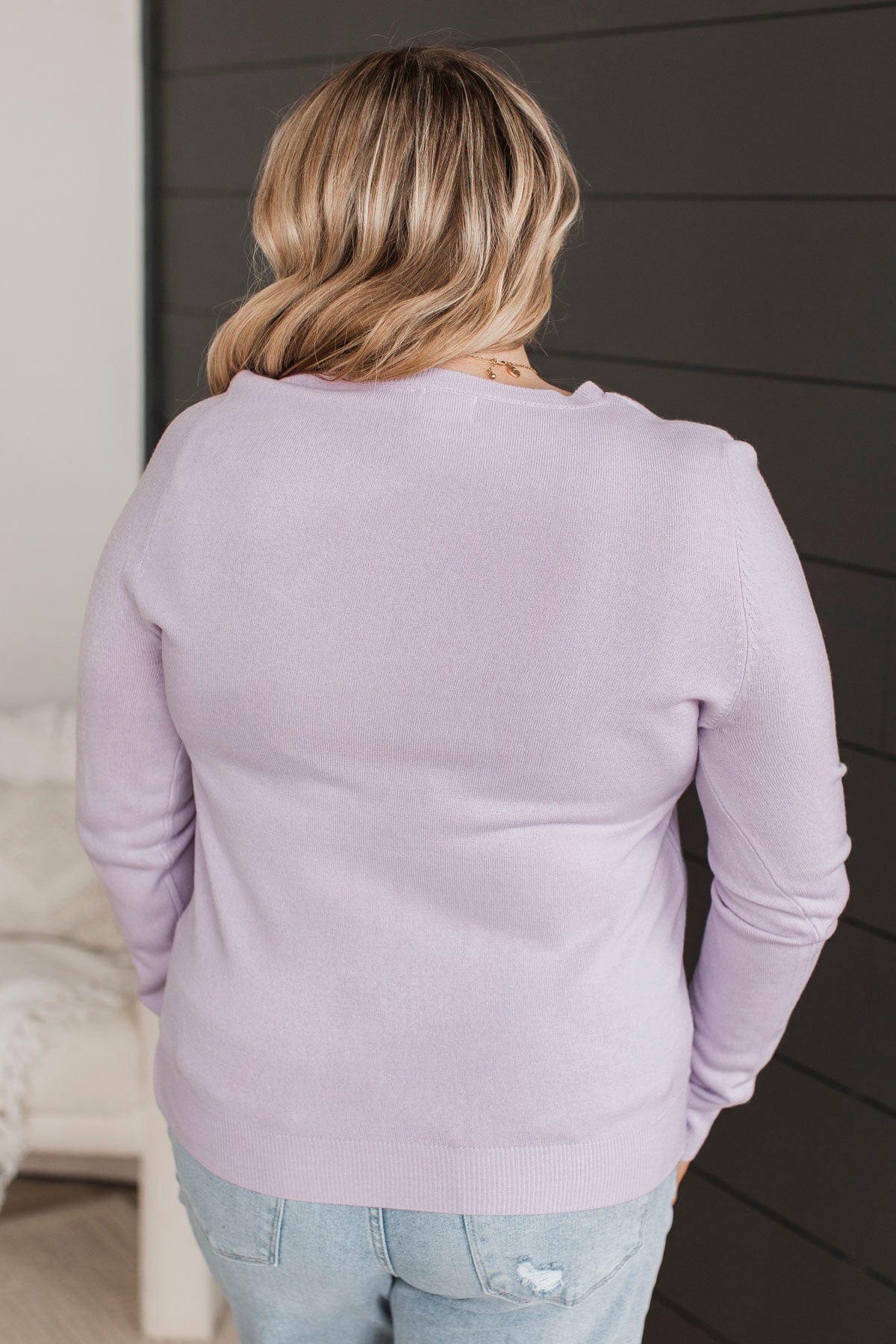 Met Your Match Lightweight Sweater- Light Lavender