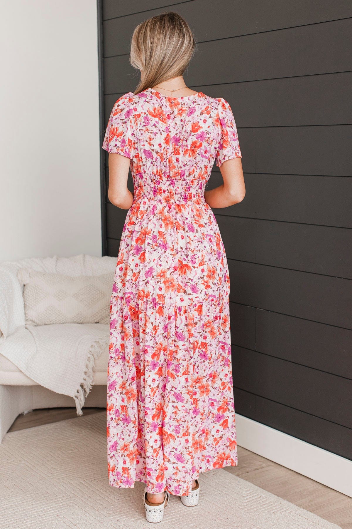 rosemuse pleats dress floral ピンク floral print pleats dress – BUNNY APARTMENT