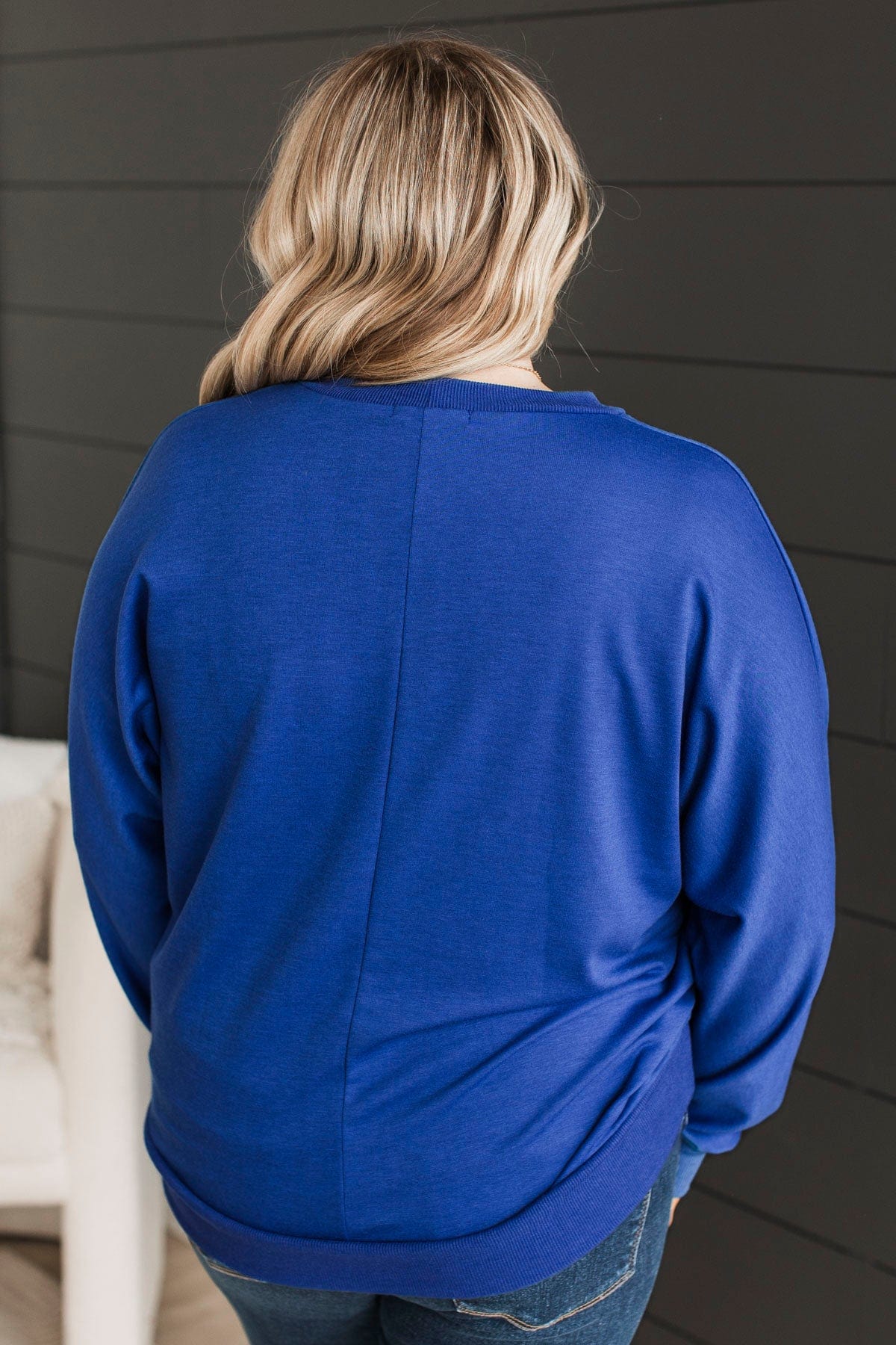 Everyday Occasion Dolman Top- Royal Blue