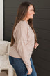 Simple Delights Knit Henley Top- Blush