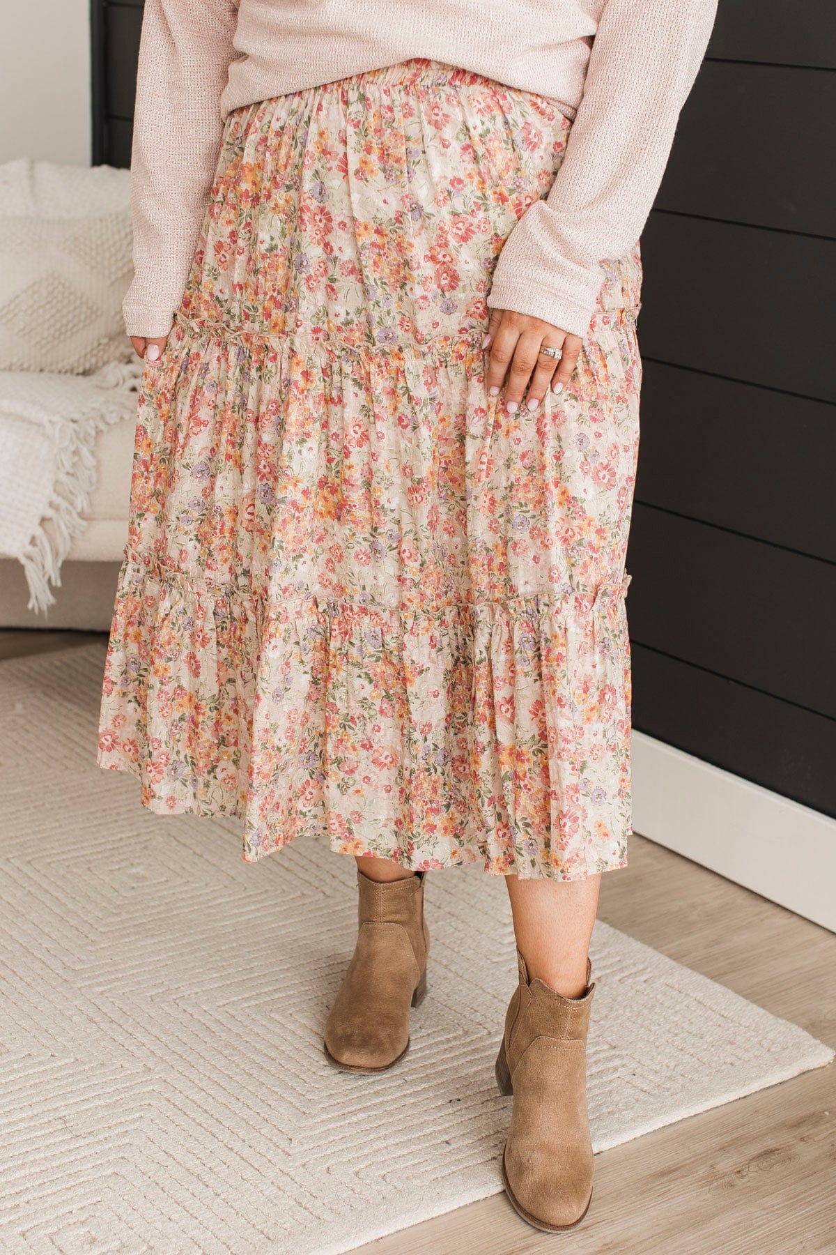 The Sweat Skirt -  Rustic Floral main image 1