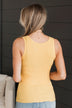 Feeling The Moment Knit Tank Top- Yellow