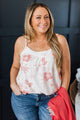 True Mood Floral Tank Top- Ivory & Peach