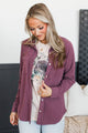 Endless Adventures Lightweight Shirt Jacket- Plum