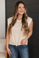 Extraordinary Times Cap Sleeve Top- Ivory