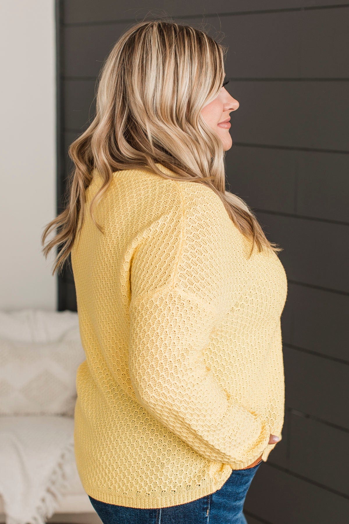 Chunky hotsell yellow sweater