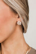 Essential Look Pearl Cluster Earrings- Gold
