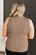 Cool Ambition Ribbed Tank Top- Taupe