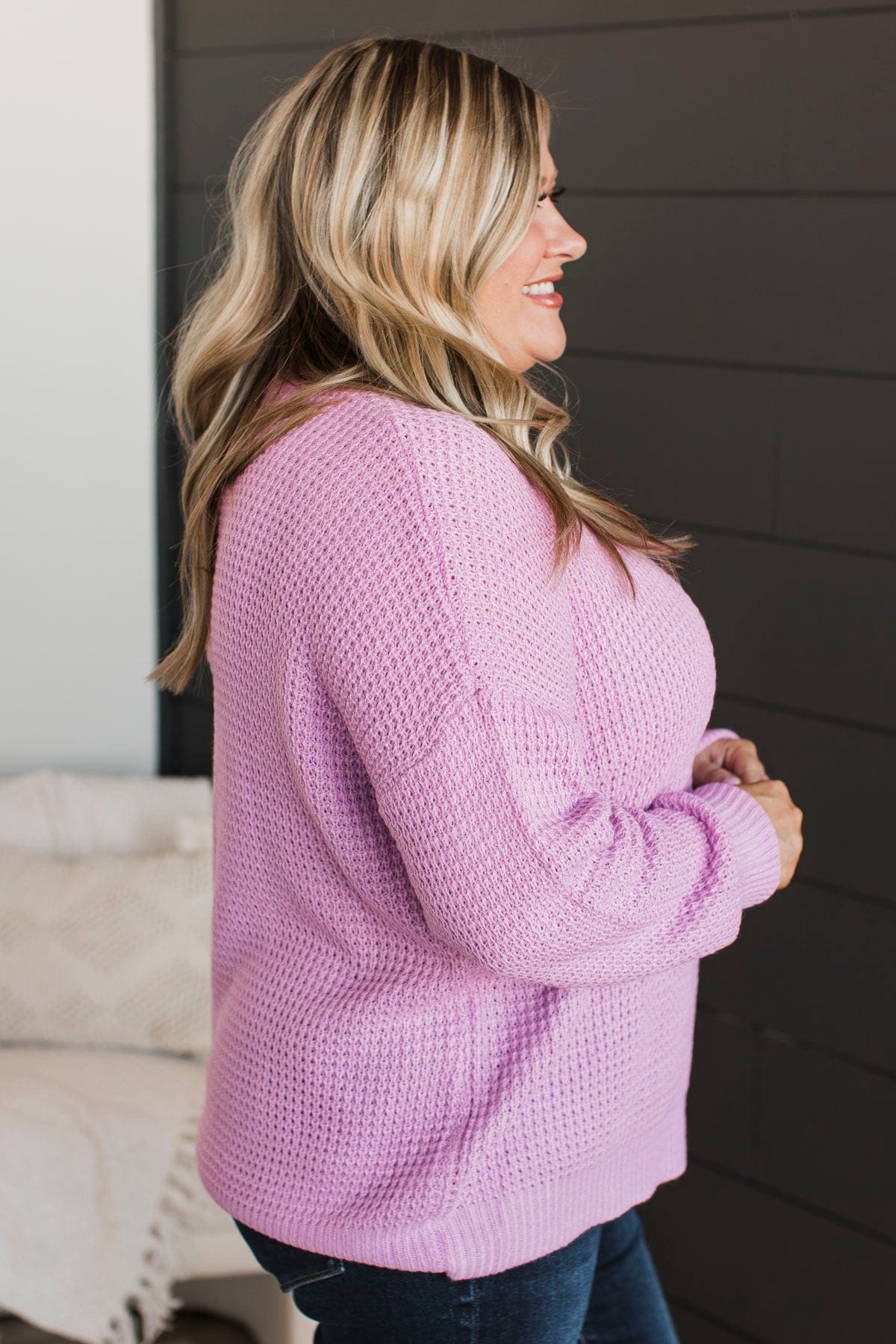 Captivating In Color Knit Sweater- Orchid