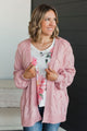 Make Your Own Path Knit Cardigan- Pink