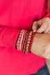 Loud & Proud Stackable Bracelet Set- Hot Pink