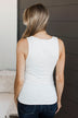 Behold My Love Ruched Tank Top- Ivory