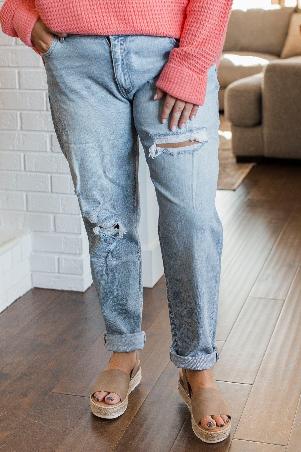 KanCan Boyfriend Jeans Roxie Wash The Pulse Boutique