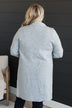 Chill With Me Knit Trench Coat- Heather Grey