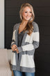 Hold Me Close Knit Cardigan- Dark Grey