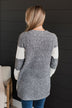 Hold Me Close Knit Cardigan- Dark Grey
