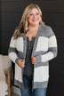 Hold Me Close Knit Cardigan- Dark Grey