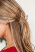 Lovely As Can Be Claw Hair Clip- Gold