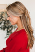 Lovely As Can Be Claw Hair Clip- Gold