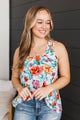 Next To Forever Floral Tank Top- Ivory