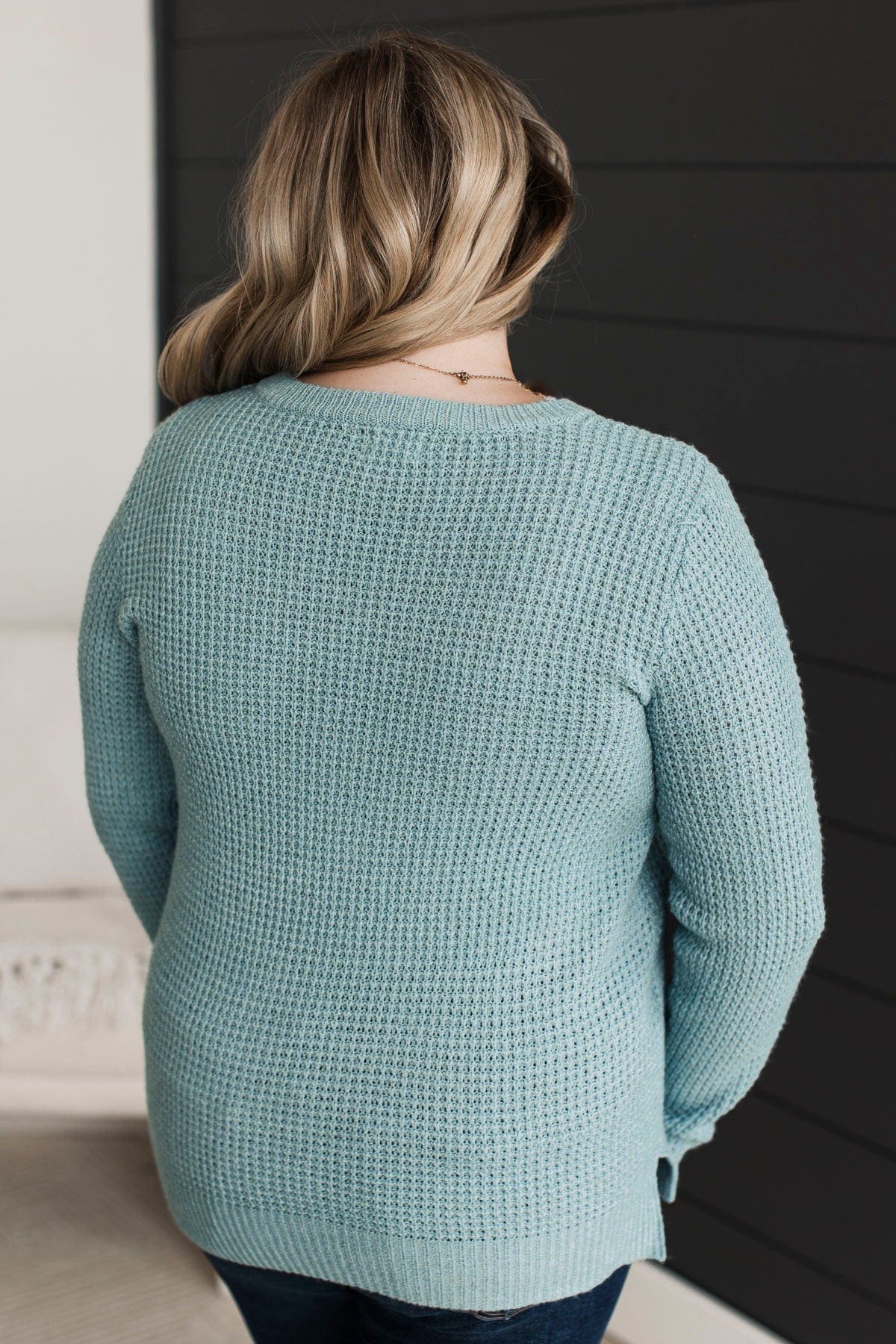 Birinit Light Blue Knit Sweater main image 1